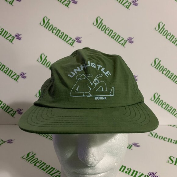 Roark Hat Unhustle 5-Panel Baseball Adjustable Cap Jungle Green One Size - Picture 1 of 7